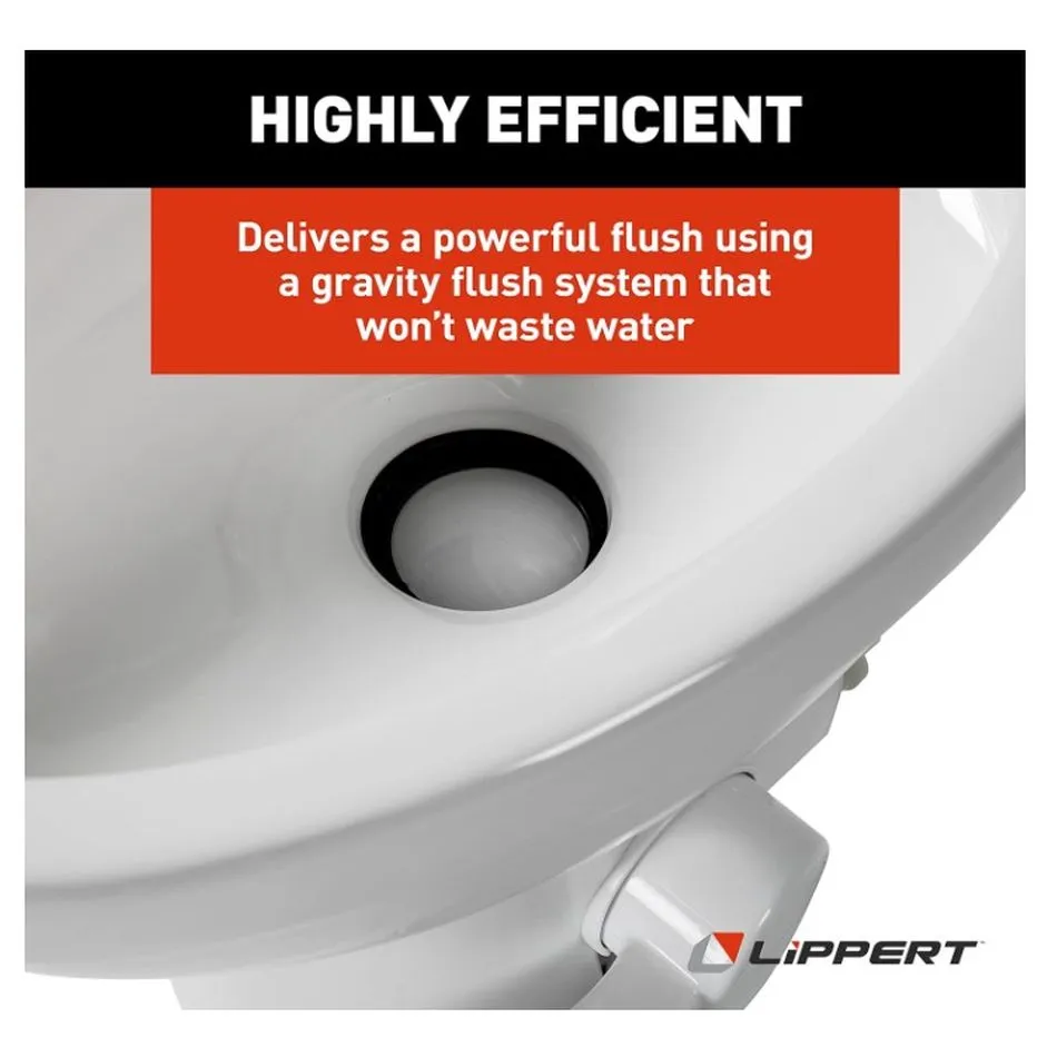 RV TOILET -ELONGATED CERAMIC B